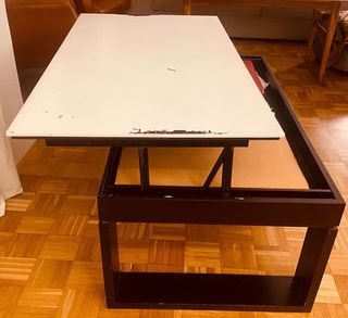 Mesa de centro elevable