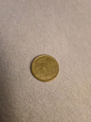 Moneda 10 centimos euro Austria 2002.