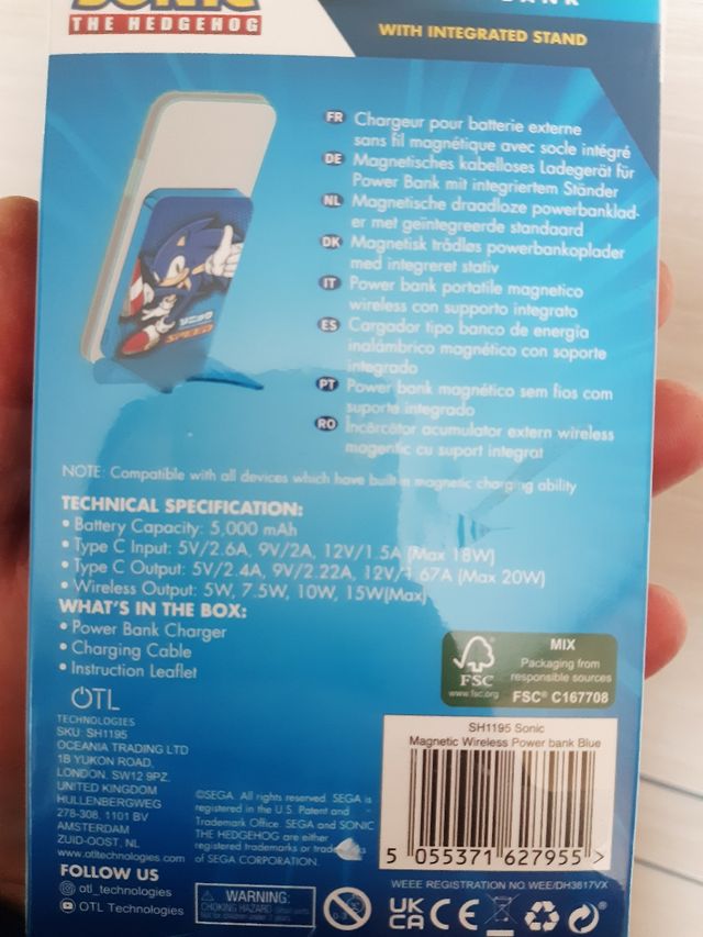 Power bank wireless Sonic