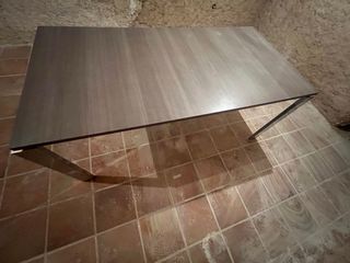 Tavolo in legno e acciaio inox 180x90