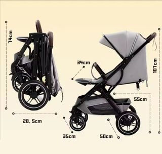 Carrito de bebe cochecito ligero plegable