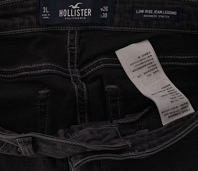 Vaquero Hollister mujer negro M