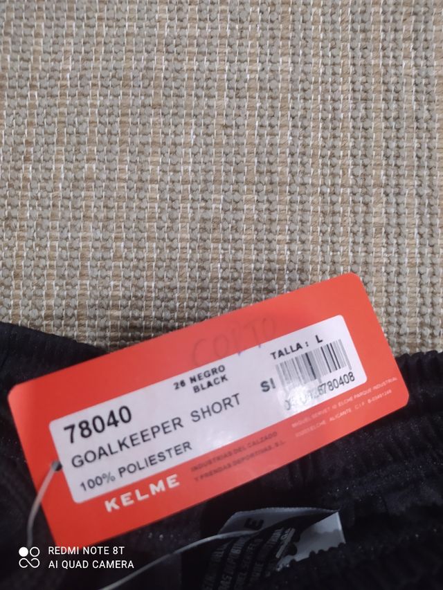 Pantalón portero con protecciones Kelme talla L