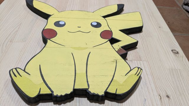 Pikachu en madera
