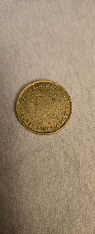 Moneda 20 centimos con error Holanda