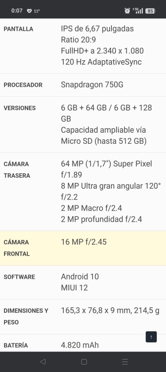 Xiaomi Mi 10 T lite 5g más accesorios