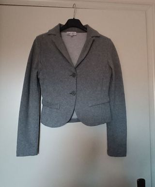 Giacca vintage y2k grigio chiaro, tg. S