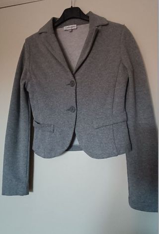 Giacca vintage y2k grigio chiaro, tg. S