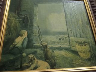 Cuadro de Josep colomer niño pastor er