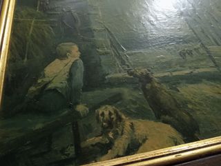 Cuadro de Josep colomer niño pastor er