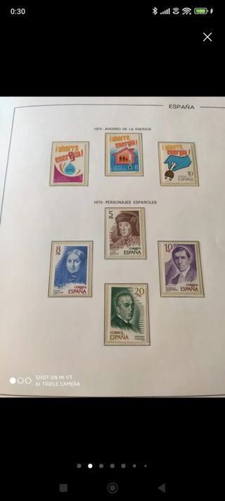 SELLOS DE ESPAÑA 1979 al 2000