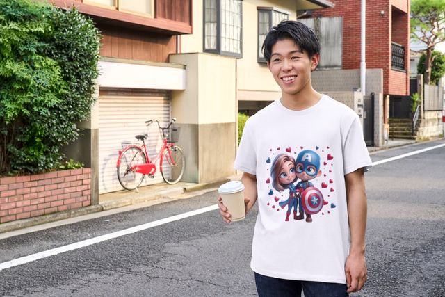 Camisetas animadas san Valentín