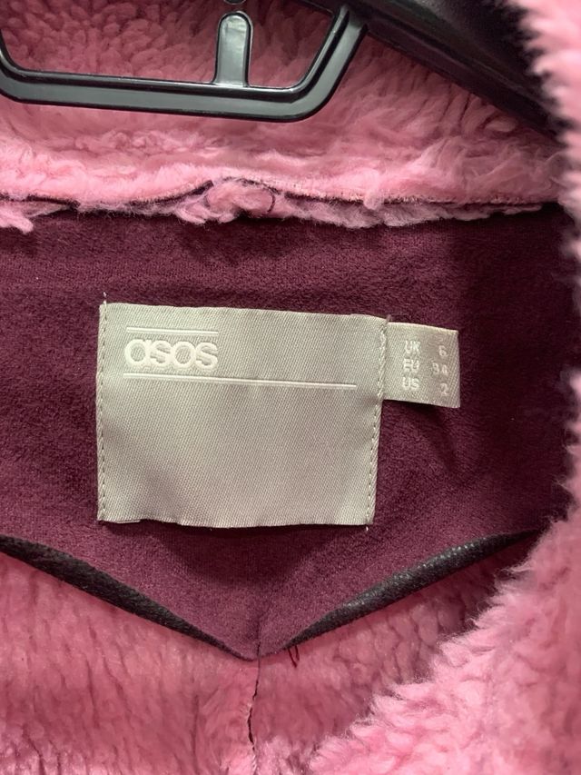 Cazadora biker ASOS de pelo