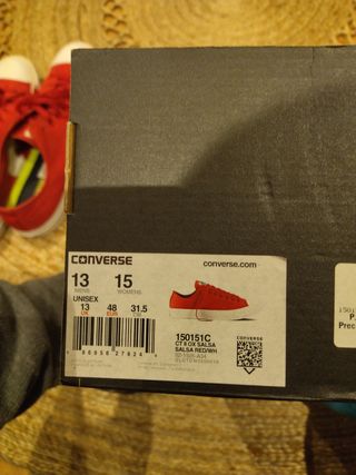 Converse rojas talla 13 