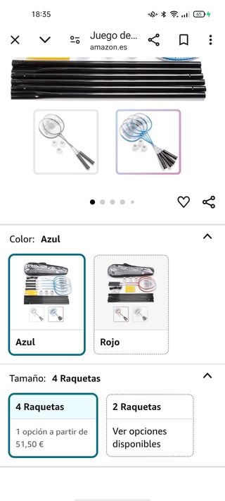 NUEVO JUEGO DE RAQUETAS BADMINTON (8 JUGADORES)