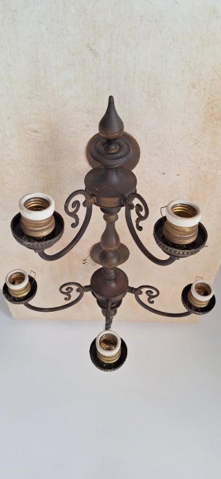 Lámpara aplique pared de bronce en perfecto estado