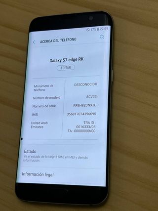 Samsung Galaxy S7 edge 32GB . Negro snapdragon