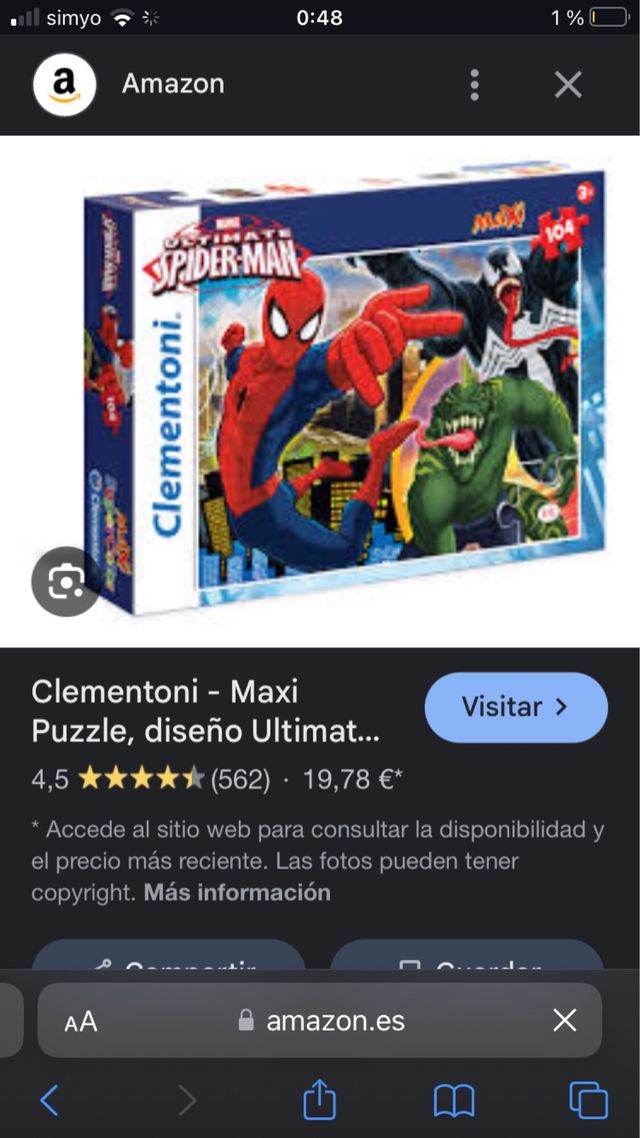 Lote Puzzle s 3 a 8 años