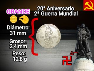 Rublo 1965 + 3 billetes de 5 rublos URSS Comunista