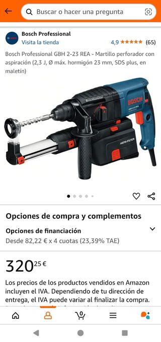 Taladro Martillo Perforador BOSCH Profesional 