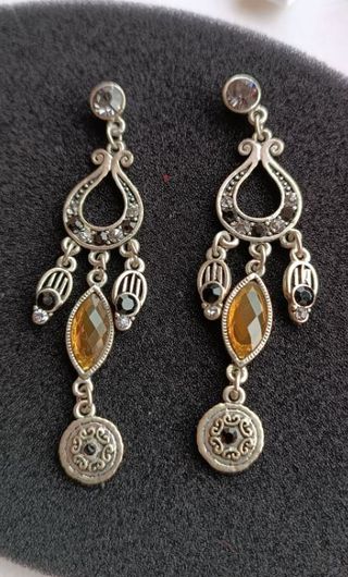 Orecchini vintage, pendente chandelier etnico