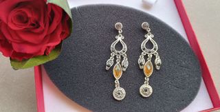 Orecchini vintage, pendente chandelier etnico