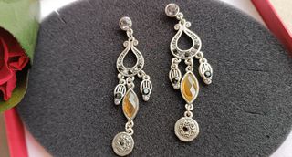 Orecchini vintage, pendente chandelier etnico