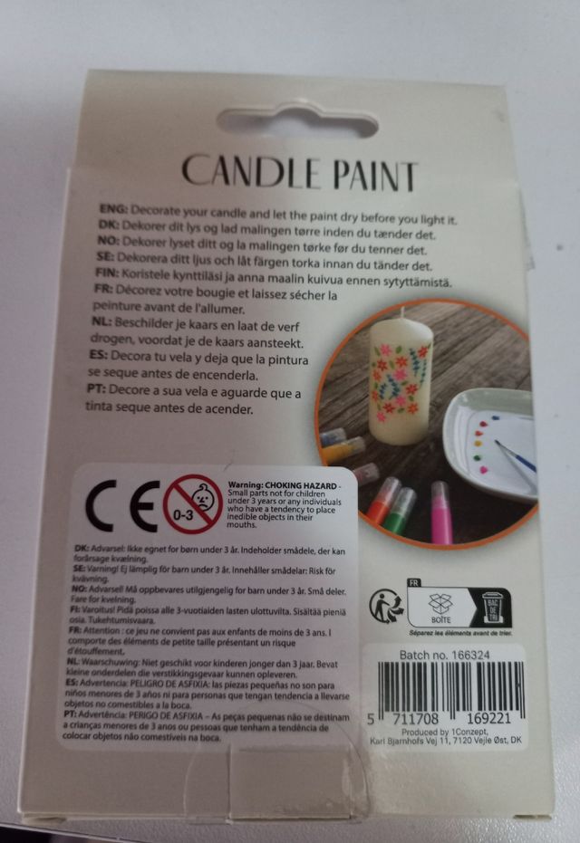 Pintura para velas