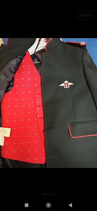Traje de comunión de almirante 