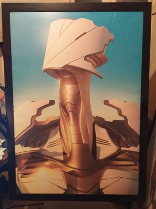 8 Cuadros enmarcados obra digital original firmada