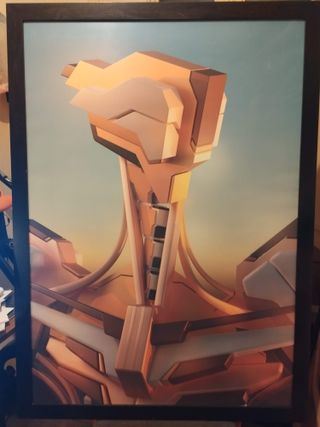 8 Cuadros enmarcados obra digital original firmada