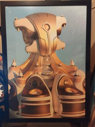 8 Cuadros enmarcados obra digital original firmada