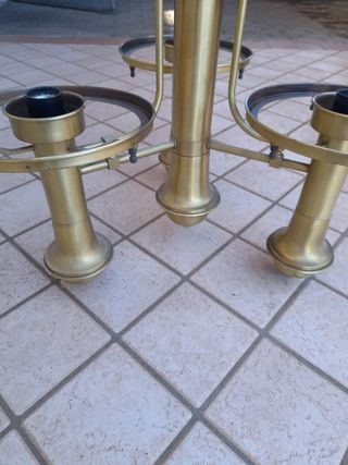 Lampadario ottone vintage 
