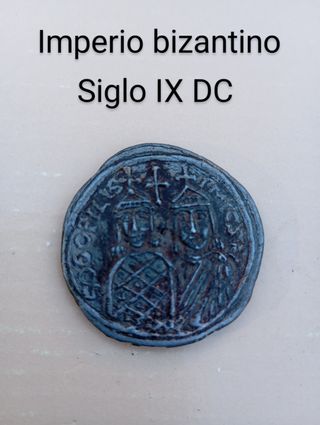 Moneda imperio bizantino siglo IX