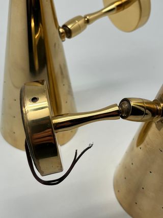 Pareja de apliques dorados Metal Arte SXX