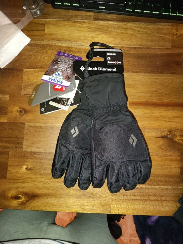 🔥NUEVOS🔥 BLACK DIAMOND Mission gloves Black L