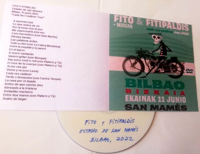 FITO Y FITIPALDIS, ESTADIO DE SAN MAMÉS 2022, DVDR
