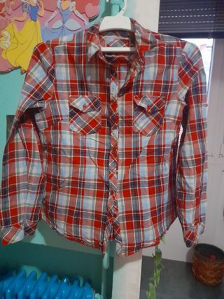 Camisa cuadros mujer