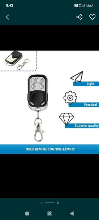 Comando de Garagem (Universal)433MHz