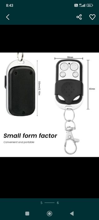 Comando de Garagem (Universal)433MHz