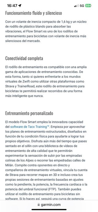 Rodillo Tacx Smart Flow S