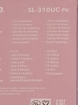 Calculadora Casio SL310UC