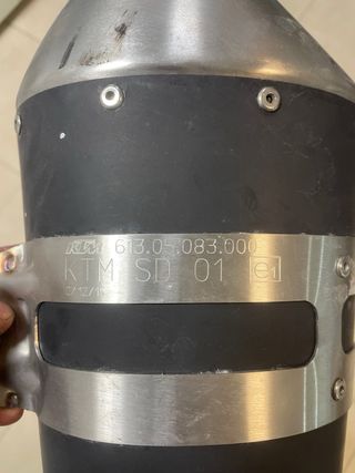 Silencioso escape original ktm super duke 1290