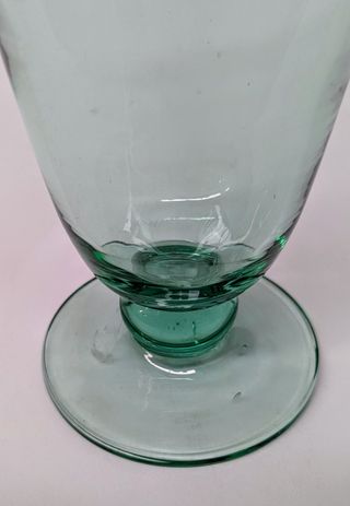 Vaso trasparente verde