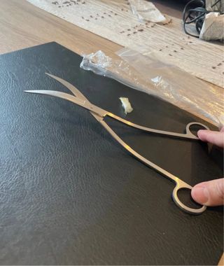 Tijeras curvas 25 cm para plantas de acuario