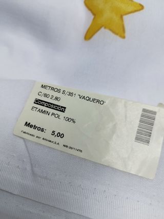 Tejido estampado para cortinas