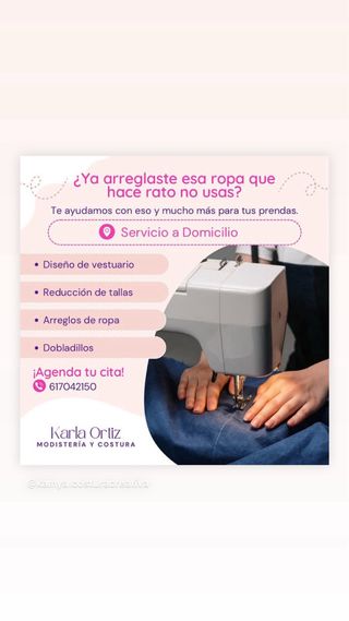 Servicio de modisteria