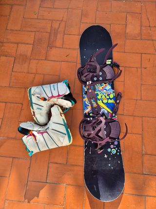 Tabla Snowboard Salomon con Botas