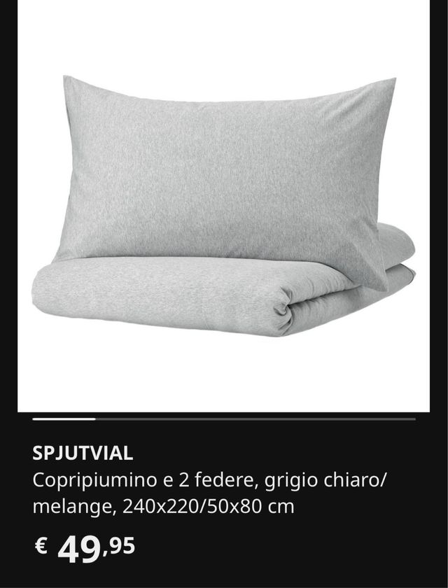 Copripiumino e federe Ikea