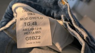 Pantaloni Jeans Strappati Uomo tg 40 D&G moda test